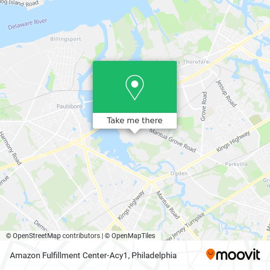 Amazon Fulfillment Center-Acy1 map