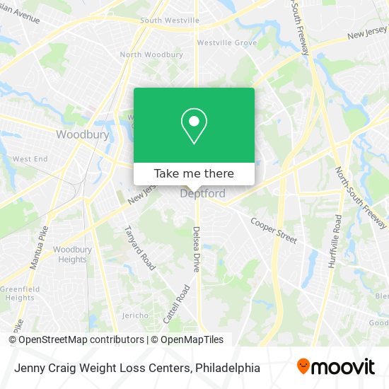 Mapa de Jenny Craig Weight Loss Centers