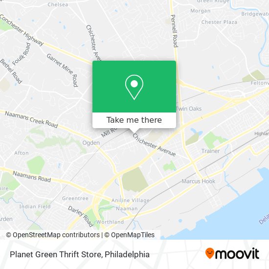 Planet Green Thrift Store map