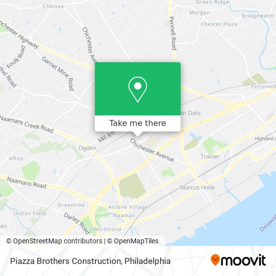 Piazza Brothers Construction map