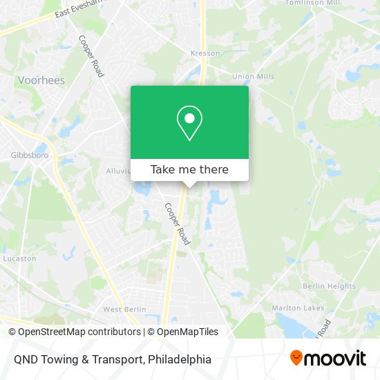 QND Towing & Transport map