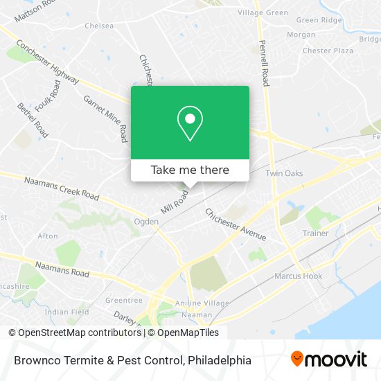 Brownco Termite & Pest Control map