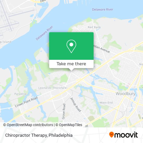 Chiropractor Therapy map