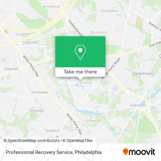 Mapa de Professional Recovery Service