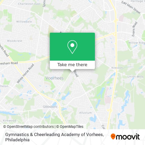 Mapa de Gymnastics & Cheerleading Academy of Vorhees