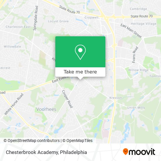 Chesterbrook Academy map