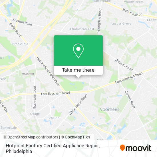 Hotpoint Factory Certified Appliance Repair map