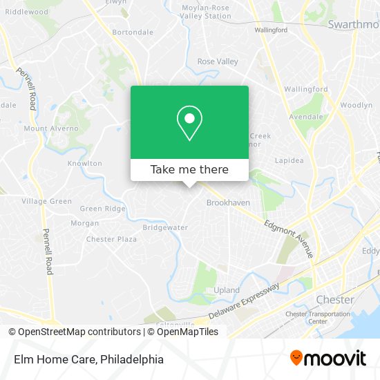 Elm Home Care map