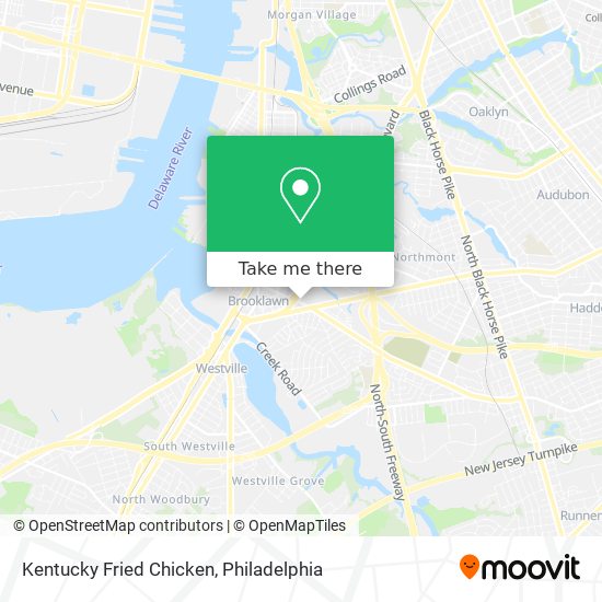 Kentucky Fried Chicken map