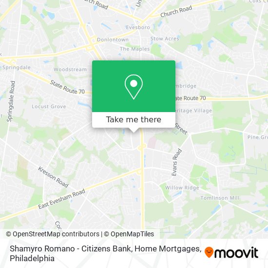 Shamyro Romano - Citizens Bank, Home Mortgages map