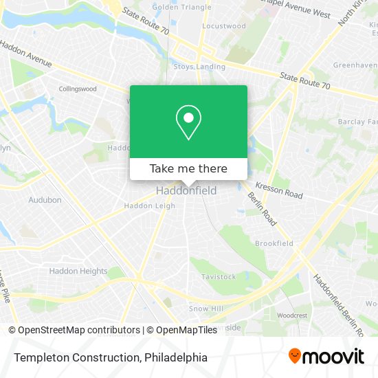 Templeton Construction map