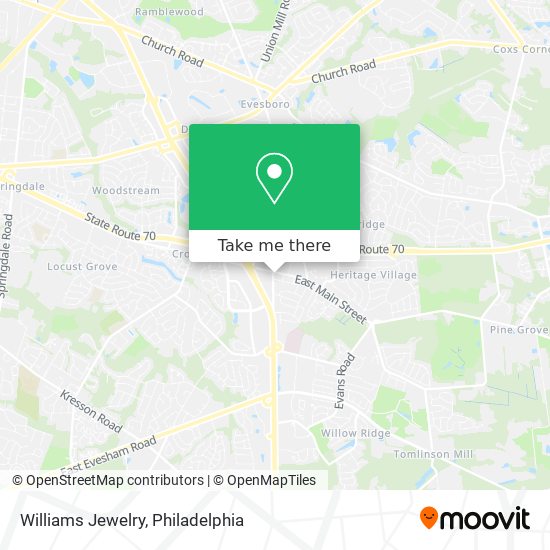 Williams Jewelry map