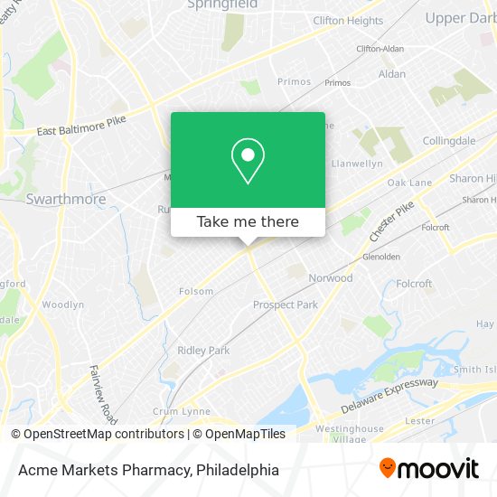 Mapa de Acme Markets Pharmacy