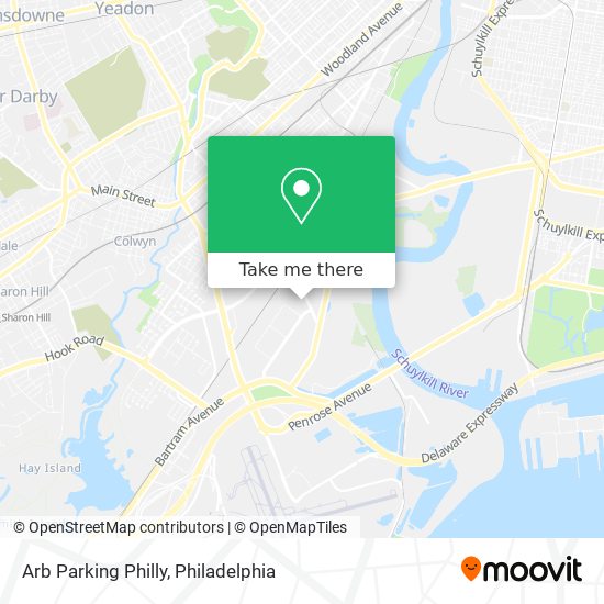 Arb Parking Philly map