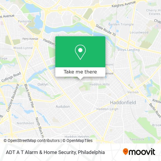 ADT A T Alarm & Home Security map