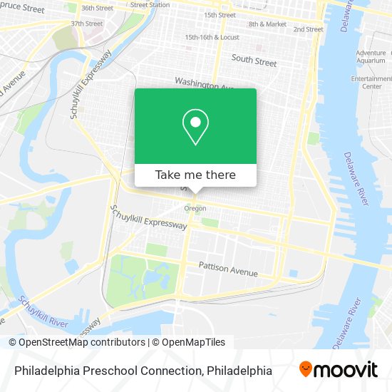 Philadelphia Preschool Connection map