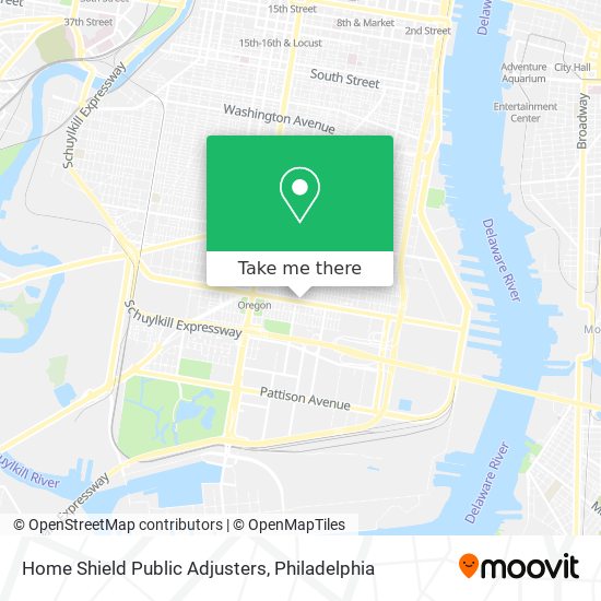 Mapa de Home Shield Public Adjusters