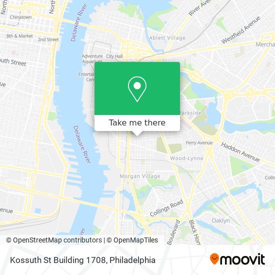 Kossuth St Building 1708 map