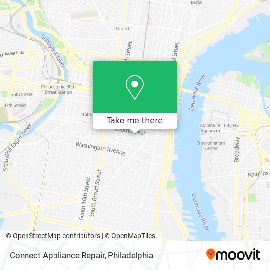Connect Appliance Repair map