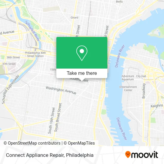 Connect Appliance Repair map