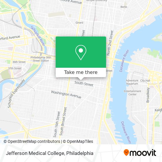 Jefferson Medical College map
