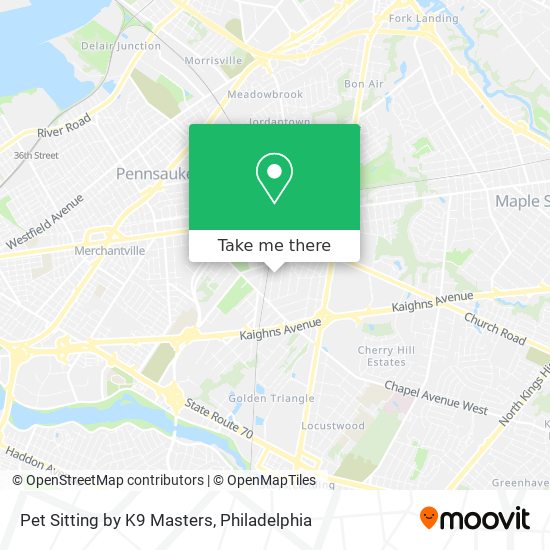 Pet Sitting by K9 Masters map