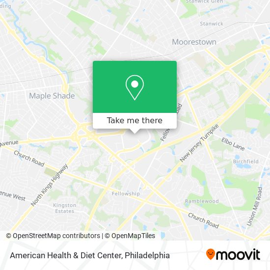 Mapa de American Health & Diet Center