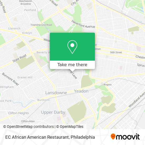 Mapa de EC African American Restaurant