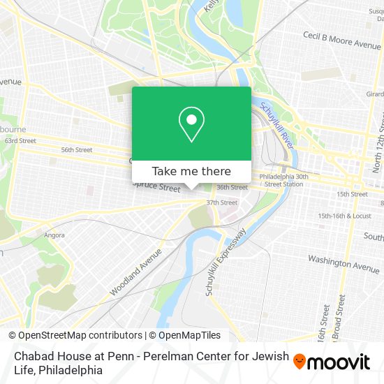 Chabad House at Penn - Perelman Center for Jewish Life map