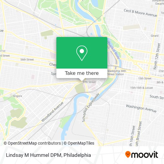 Mapa de Lindsay M Hummel DPM