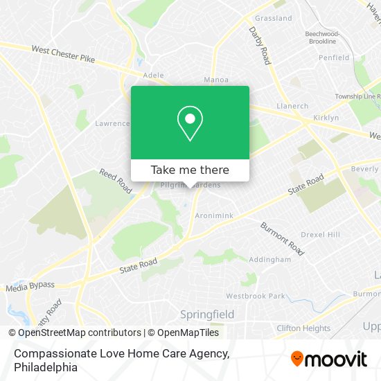 Compassionate Love Home Care Agency map