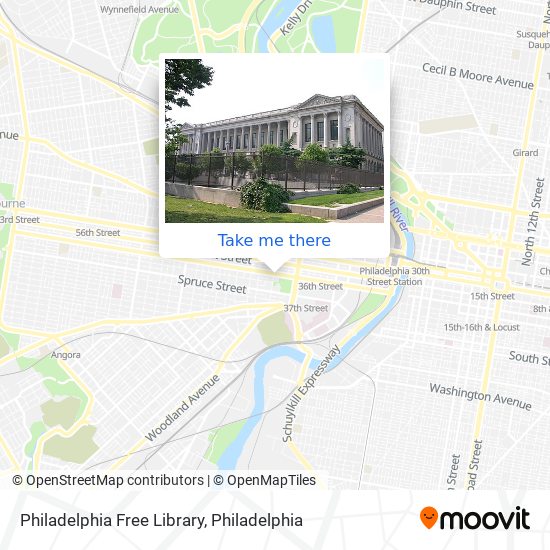 Philadelphia Free Library map