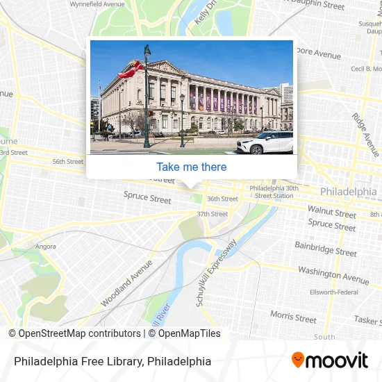 Philadelphia Free Library map