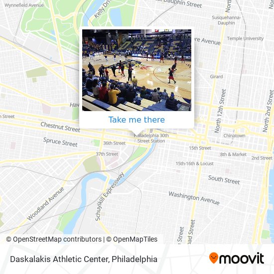 Mapa de Daskalakis Athletic Center