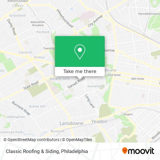 Mapa de Classic Roofing & Siding