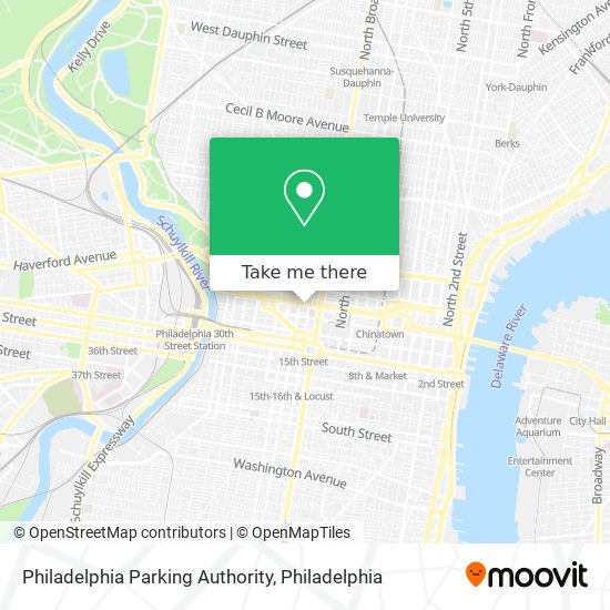 Philadelphia Parking Authority map