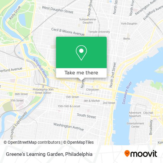 Greene's Learning Garden map