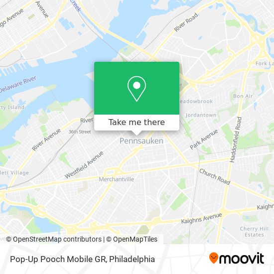 Mapa de Pop-Up Pooch Mobile GR