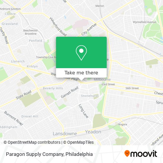 Paragon Supply Company map