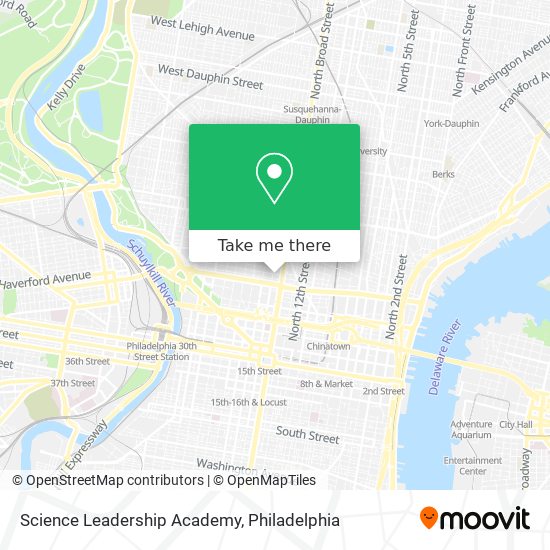 Mapa de Science Leadership Academy