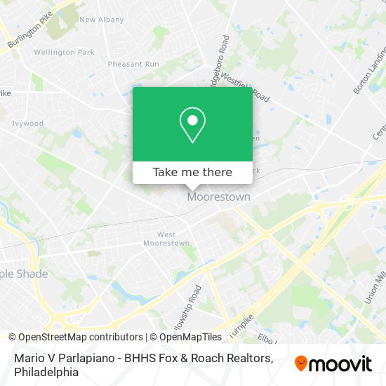 Mario V Parlapiano - BHHS Fox & Roach Realtors map