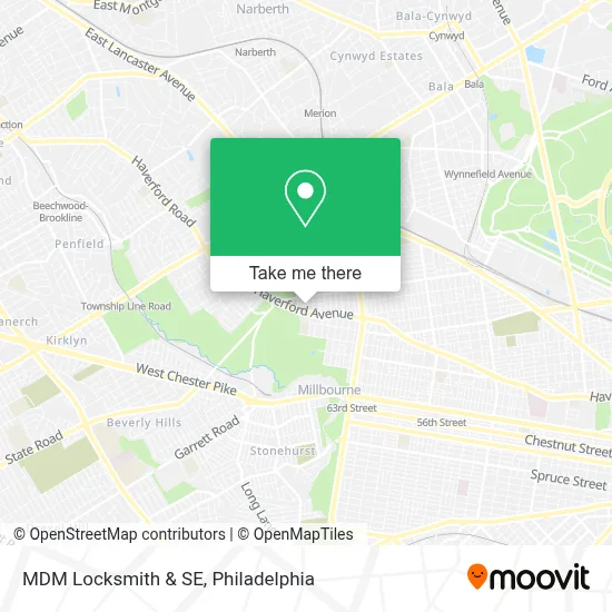 MDM Locksmith & SE map