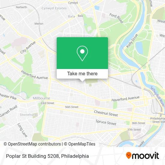 Poplar St Building 5208 map