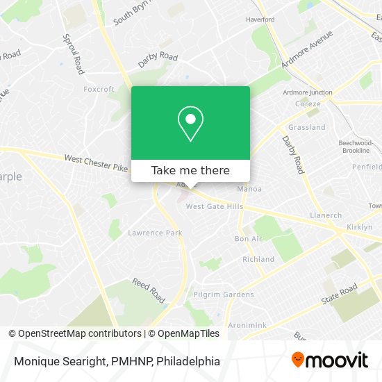 Mapa de Monique Searight, PMHNP