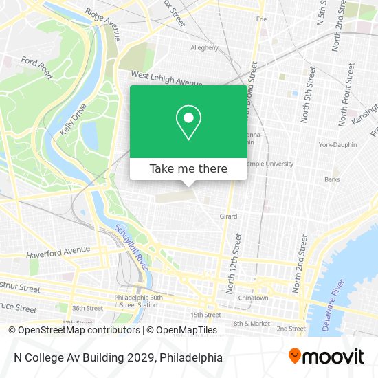 N College Av Building 2029 map