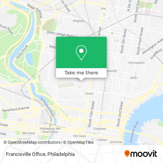 Francisville Office map