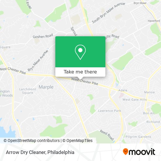 Mapa de Arrow Dry Cleaner