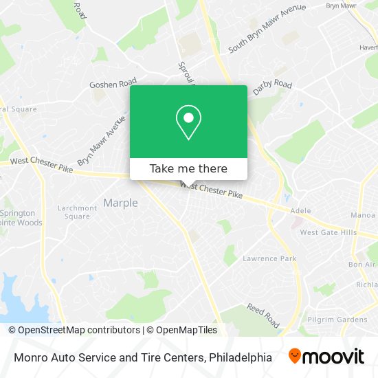 Mapa de Monro Auto Service and Tire Centers