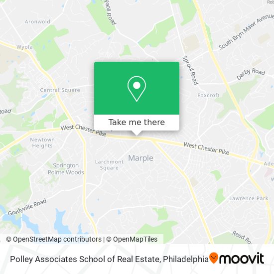 Polley Associates School of Real Estate map