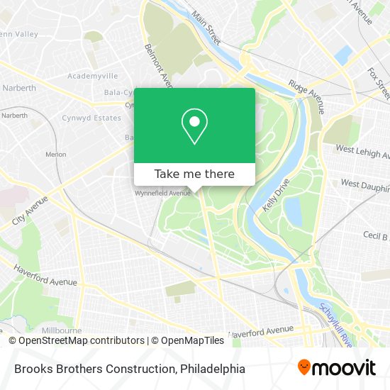 Mapa de Brooks Brothers Construction